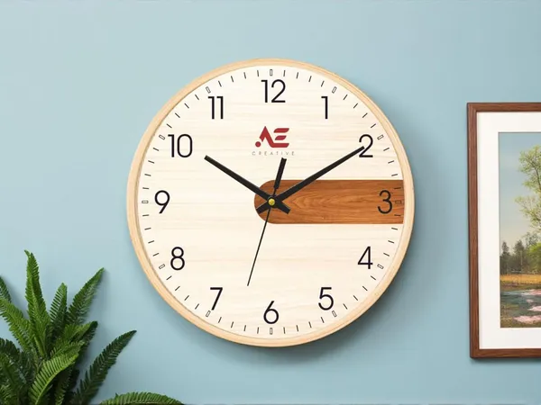 Multicolor_Plastic_Aw_Clock_Wood