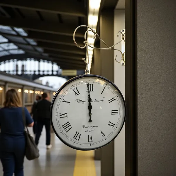 Multicolor_Metal,10"_Railway_Clock_Brass