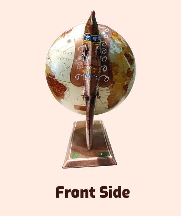 Multicolor_Metal,Elephant_Globe_Big_Hand_Paint