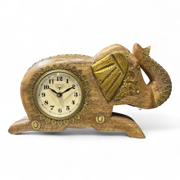 Multicolor_Wood,Wooden_Table_Elephant_Clock