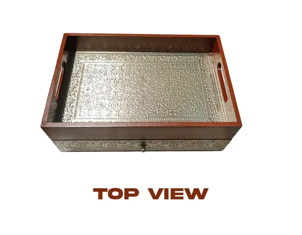 Multicolor_Wood,Antique_Box_With_Drawer