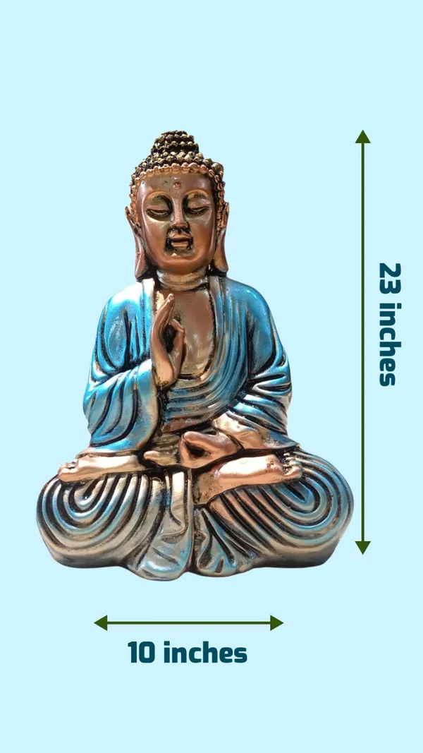 Multicolor_Resin_Metal,Aashirwad_Budhha_Multi_Colour
