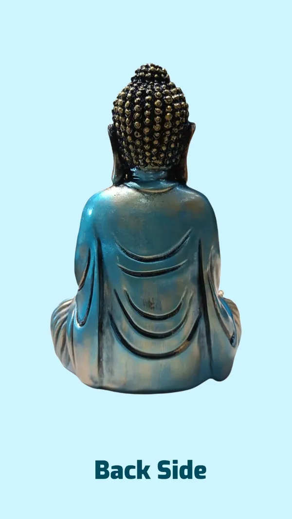 Multicolor_Resin_Metal,Aashirwad_Budhha_Multi_Colour