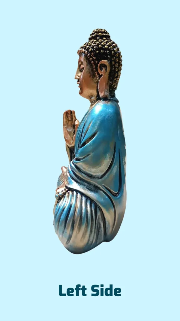 Multicolor_Resin_Metal,Aashirwad_Budhha_Multi_Colour