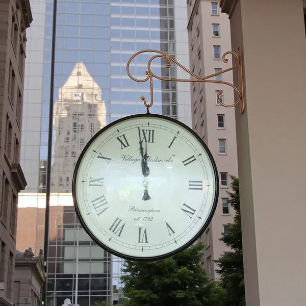 Multicolor_Metal,8''_Railway_Clock_Copper
