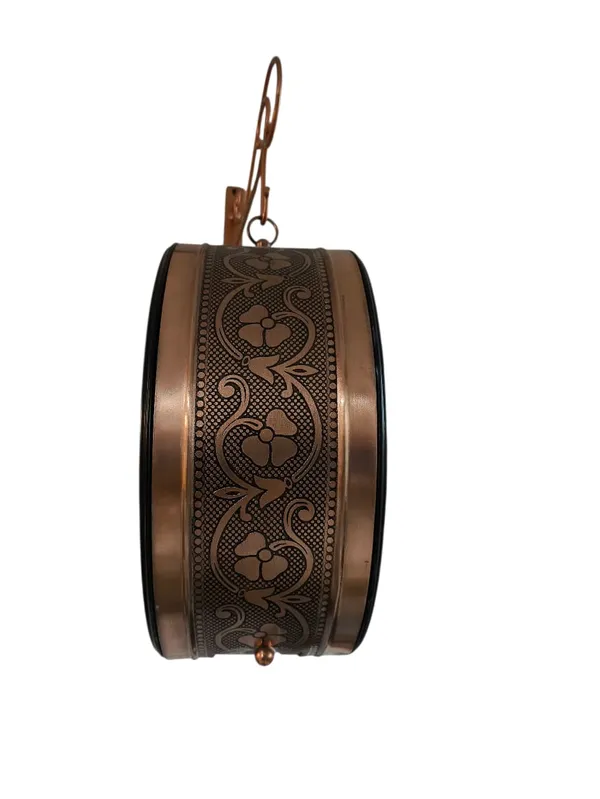 Multicolor_Metal,8''_Railway_Clock_Copper