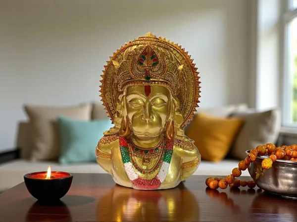 Multicolor_Resin,Hanuman_Ji_Face