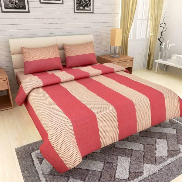 Red_Glace_Cotton_Printed_Red_King_Size_Double_Bedsheet_Set_With_2_Pillow_Covers