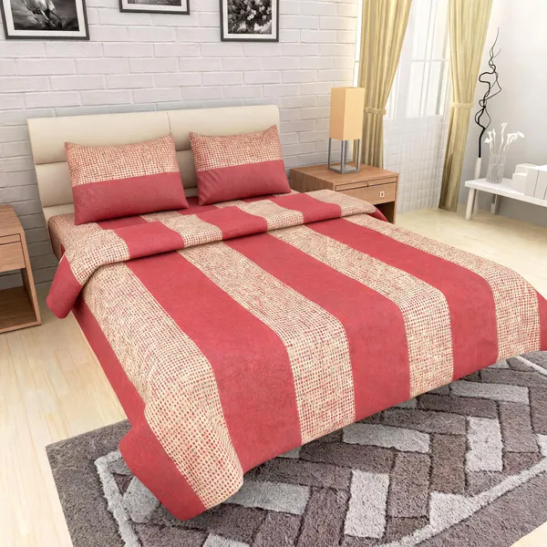 Red_Glace_Cotton_Printed_Red_King_Size_Double_Bedsheet_Set_With_2_Pillow_Covers