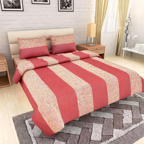 Red_Glace_Cotton_Printed_Red_King_Size_Double_Bedsheet_Set_With_2_Pillow_Covers
