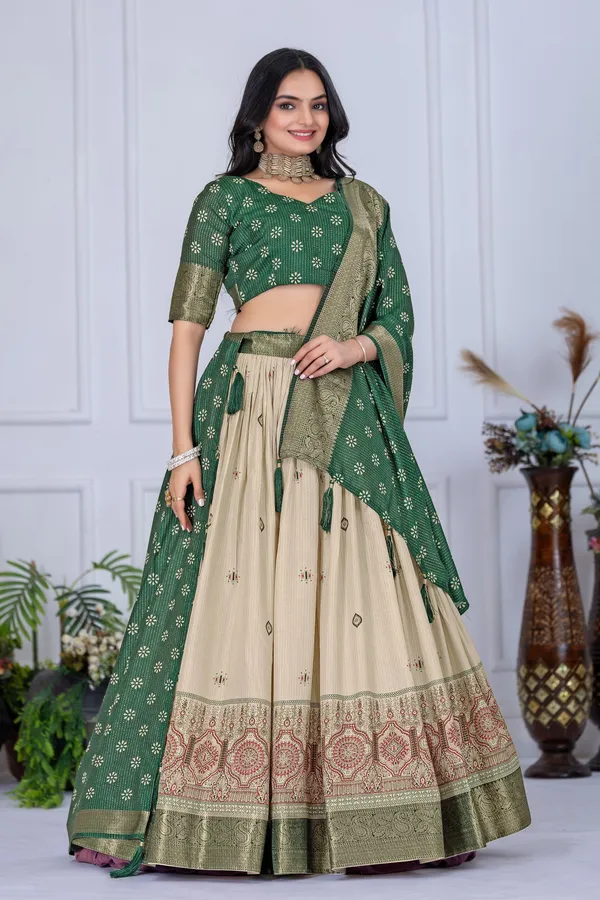 Green_Art_Silk_&_Silk_Blend_Embroidered_&__Floral_Print_&_Geometric_Print_&_Digital_Print_Lehenga_Choli_For_Women