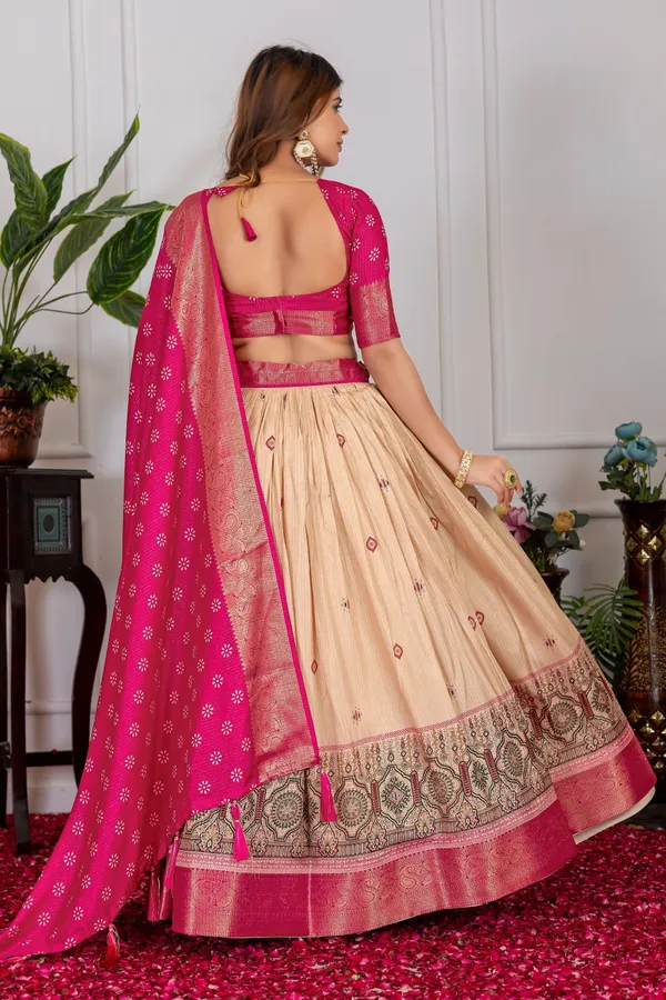 Pink_Art_Silk_&_Silk_Blend_Embroidered_&__Floral_Print_&_Geometric_Print_&_Digital_Print_Lehenga_Choli_For_Women