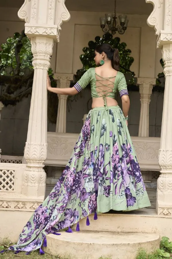 Designer_Light_Green_Floral_Print_Dola_Silk_Digital_Print_Festive_Lehenga_Choli_For_Women