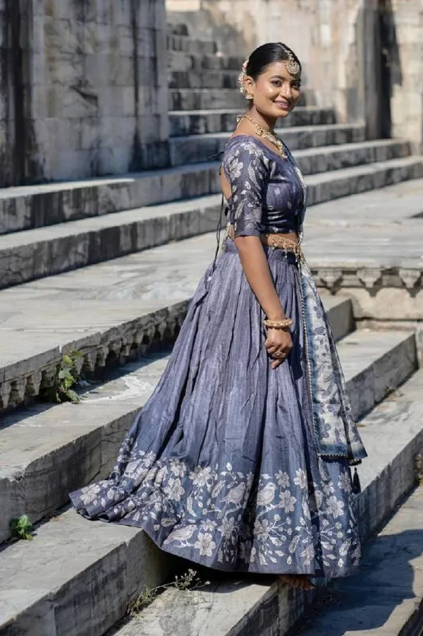 Designer_Dark_Blue_Floral_Border_Dola_Silk_Digital_Print_Festive_Lehenga_Choli_For_Women