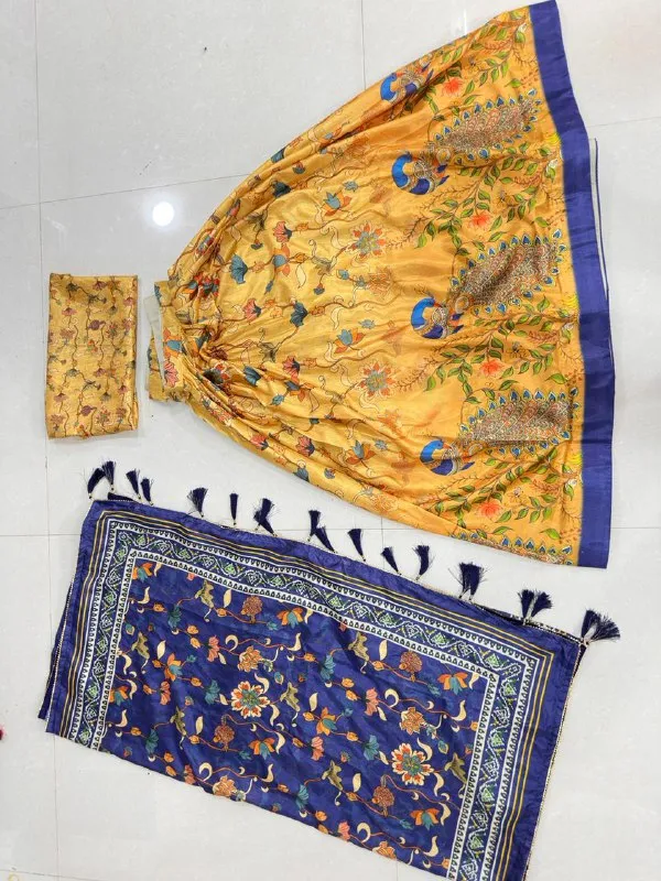 Designer_Mustard_Yellow_Figurative_Print_with_Border_Dola_Silk_Digital_Print_Festive_Lehenga_Choli_For_Women