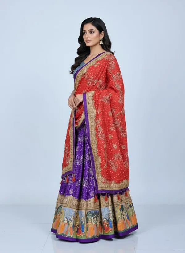 Designer_Purple_Figurative_Border_Dola_Silk_Digital_Print_Festive_Lehenga_Choli_For_Women