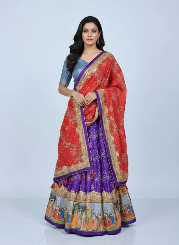 Designer_Purple_Figurative_Border_Dola_Silk_Digital_Print_Festive_Lehenga_Choli_For_Women