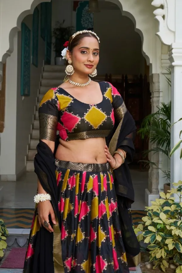 Designer_Multicolour_Diamond_Motifs_Dola_Silk_Digital_Print_Festive_Lehenga_Choli_For_Women