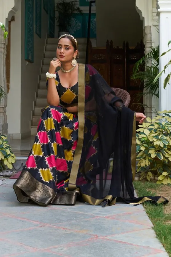 Designer_Multicolour_Diamond_Motifs_Dola_Silk_Digital_Print_Festive_Lehenga_Choli_For_Women