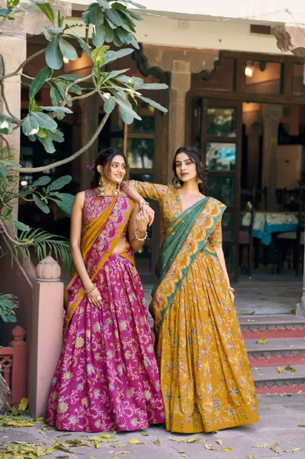 Designer_Mustard_Floral_Print_Dola_Silk_Digital_Print_Festive_Lehenga_Choli_For_Women