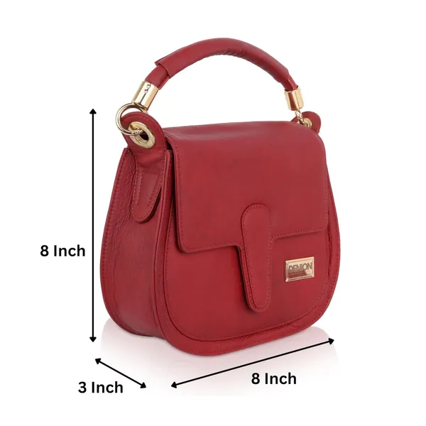 Red_Leather_20X20X8_Cm_Premium_Hardware_With_Adjustable_Strap_Handbag_For_Women