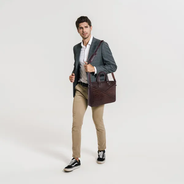 Brown_Genuine_Leather_Crocodile_Textured_Design_(16_In)_Laptop_Bag_For_Men