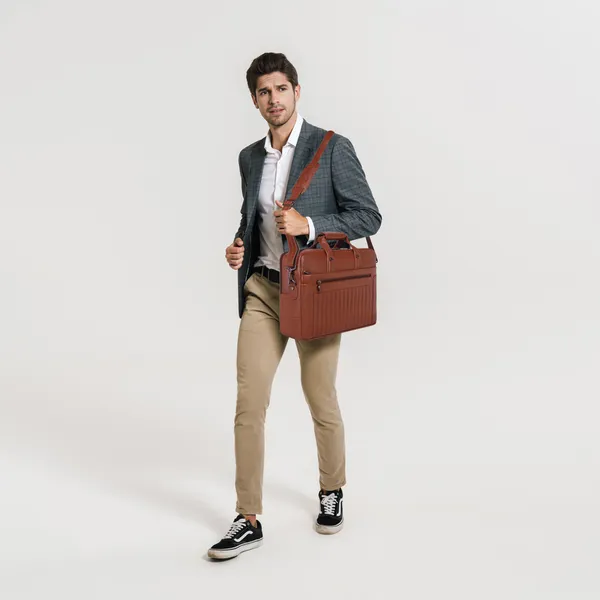 Tan_Genuine_Leather_With_Shoulder_Strap_Executive_Office_Laptop_Bag_For_Men