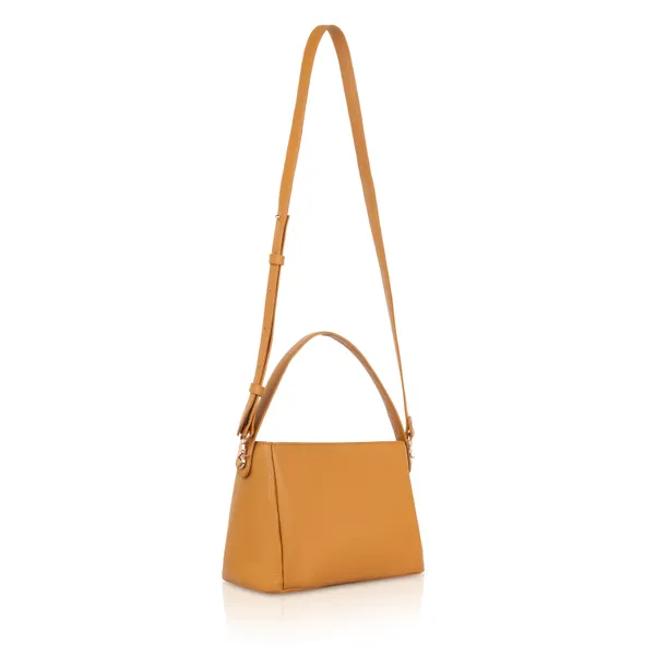 Peach_Leather_With_Adjustable_Strap_Elegant_Shoulder_Handbag_For_Women