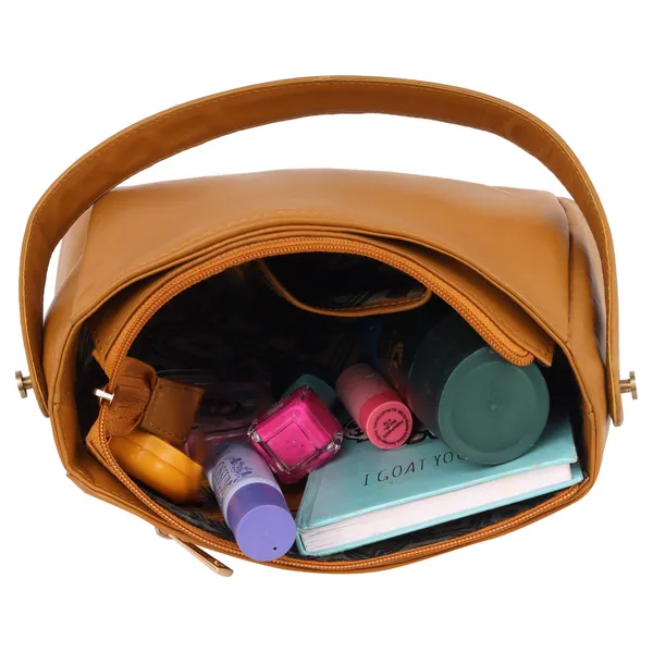 Peach_Leather_With_Adjustable_Strap_Elegant_Shoulder_Handbag_For_Women