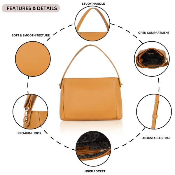 Peach_Leather_With_Adjustable_Strap_Elegant_Shoulder_Handbag_For_Women