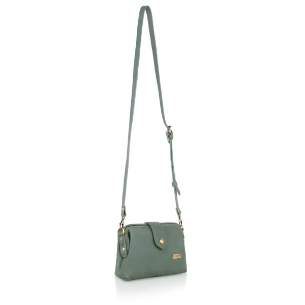 Green_Leather_Compact_With_Vintage_Gold_Detailing_Shoulder_Sling_&_Crossbody_Bag_For_Women