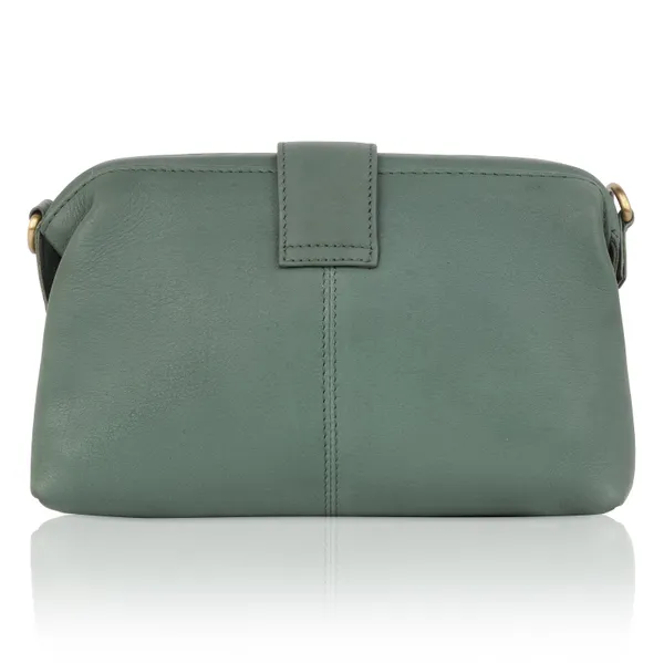 Green_Leather_Compact_With_Vintage_Gold_Detailing_Shoulder_Sling_&_Crossbody_Bag_For_Women