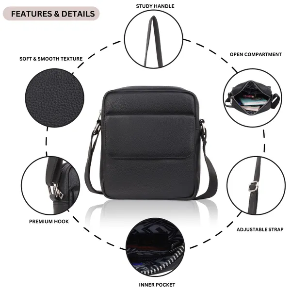 Black_Leather_Crossbody_Stylish_Shoulder_&_Messenger_Bag_For_Women