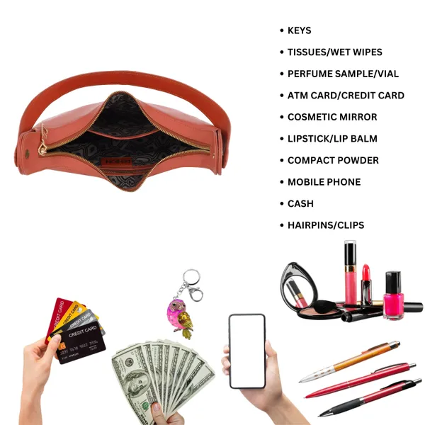 Peach_Coral_Leather_Shoulder_&_Underarm_Chic_Handbag_For_Women