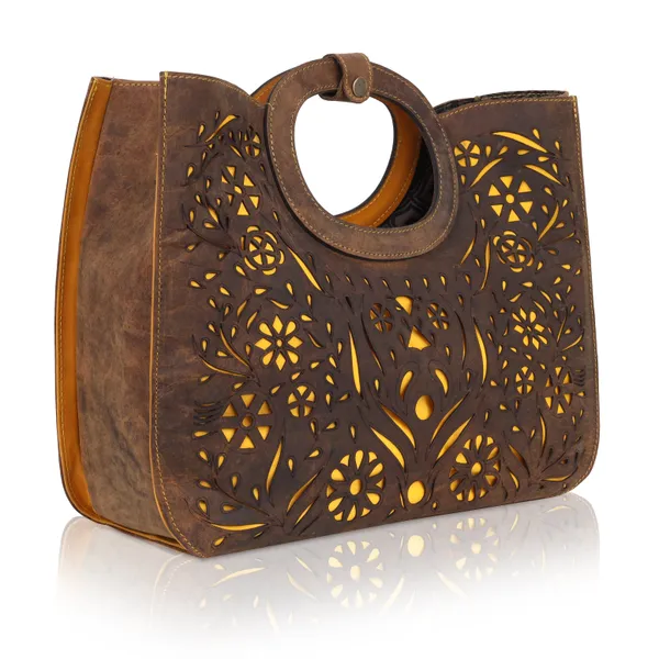Brown_Unique_An_Intricate_Laser-Cut_Floral_On_Rich_Leather_Tote_Bag_For_Women