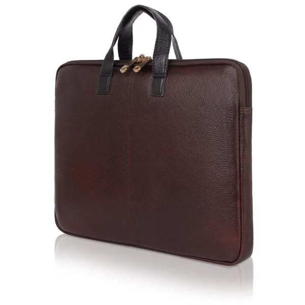 Brown_Classic_Leather_Laptop_Bag_With_Dual_Handles_For_Women