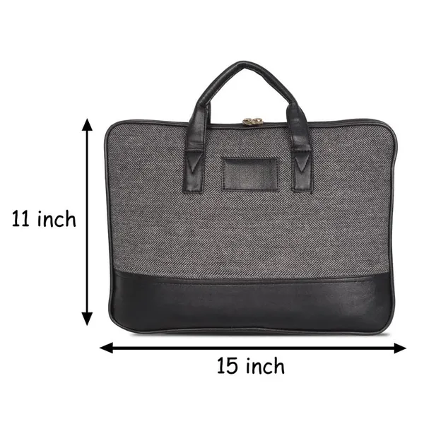 Grey_And_Black_Polyester_Fits_Up_To_16_In_Laptops_3_Compartments_12X16X3_In_Shoulder_&_Hand_Laptop_Messenger_Bag_For_Men