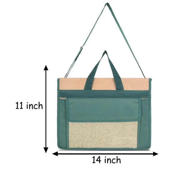 Green_Jute_Fits_Up_To_16_In_Laptops_3_Compartments_12X16X4_In_Professional_Shoulder_&_Hand_Laptop_Messenger_Bag_For_Women