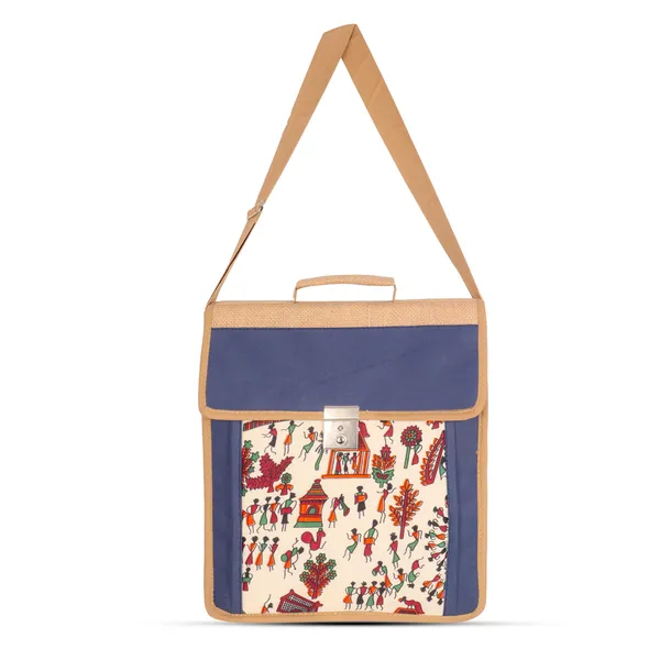 Multicolor_Printed_Jute_Fits_Up_To_12_In_Devices_3_Compartments_(14X12X4_In)_Professional_Laptop_&_Tablet_Messenger_Bag_For_Women