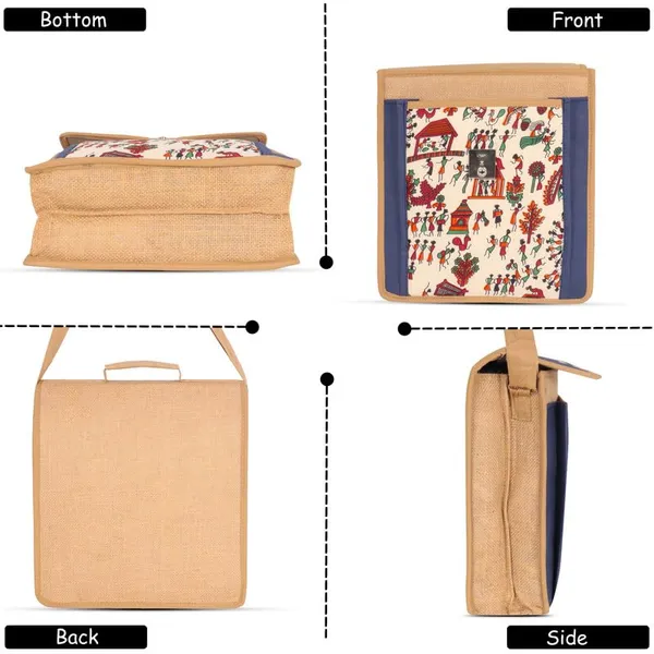 Multicolor_Printed_Jute_Fits_Up_To_12_In_Devices_3_Compartments_(14X12X4_In)_Professional_Laptop_&_Tablet_Messenger_Bag_For_Women