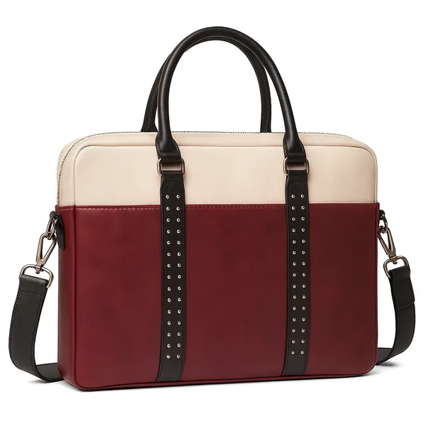 Ladies_Mehroon_Laptop_Bag_–_Premium_Faux_Leather_Professional_Laptop_Tote_for_Women_by_Denion