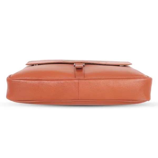 Premium_Tan_Leather_Laptop_Office_Bag_for_Men_|_Half-Flap_Design_with_3_Front_Zipper_Pockets