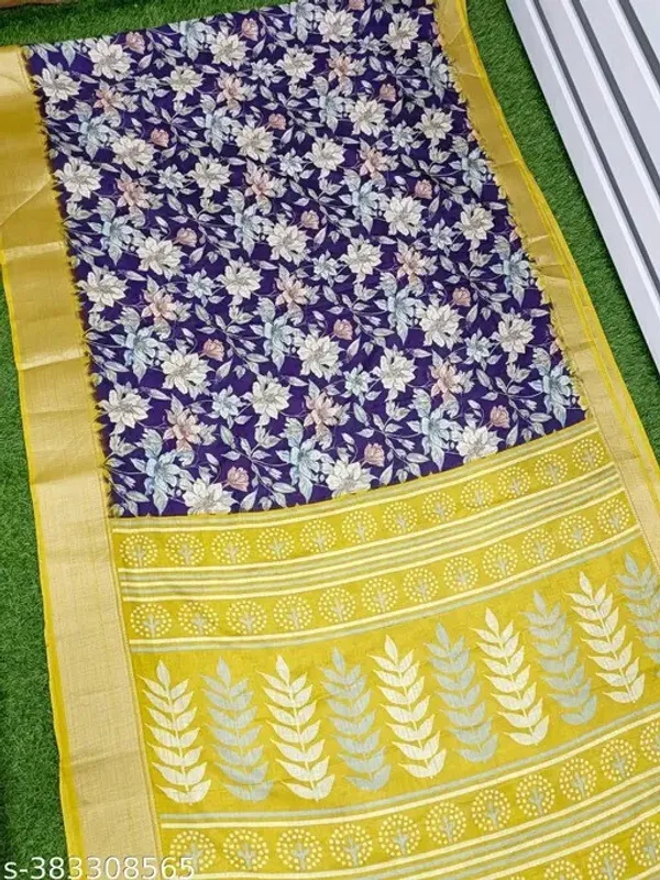 Purple_Cotton_Blend_Self_Design_Bollywood_Pure_Regular_Saree_For_Women