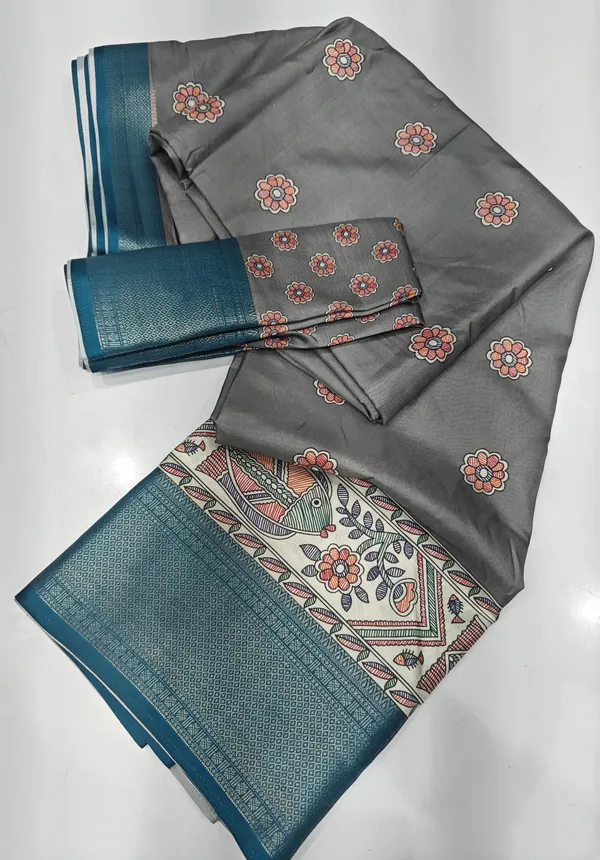 Grey_Cotton_Silk_Printed_Hand_Batik_Pure_Regular_Saree_For_Women