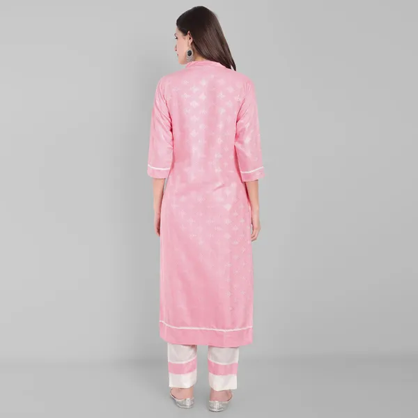 Light_Pink_Self_Print_Slub_Cotton_Kurta_Set