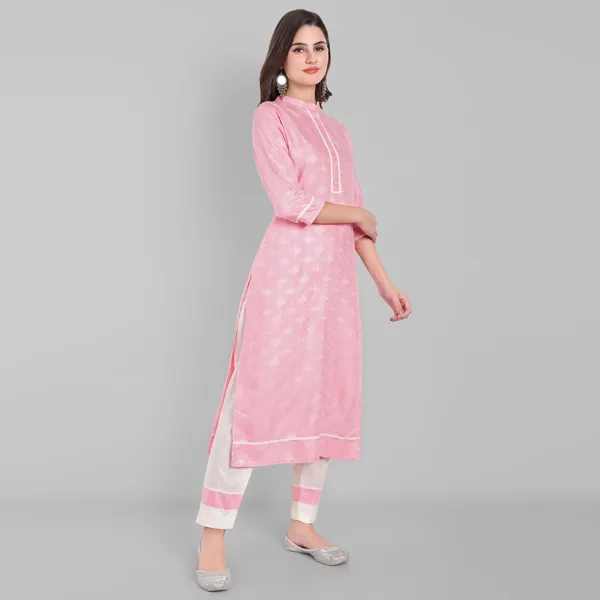 Light_Pink_Self_Print_Slub_Cotton_Kurta_Set