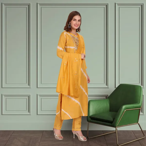 Yellow_Muslin_Handwork_Kurta_Pant_and_Dupatta_set