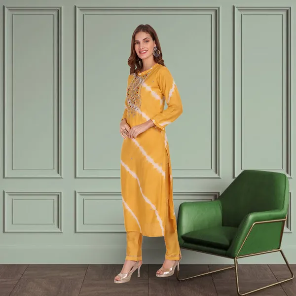 Yellow_Muslin_Handwork_Kurta_Pant_and_Dupatta_set