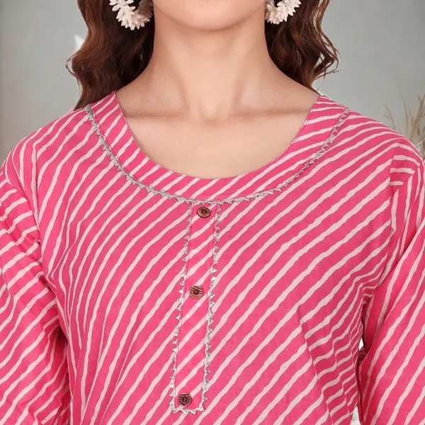 Light_Pink_Leheriya_Cambric_Cotton_Handwork_Kurta