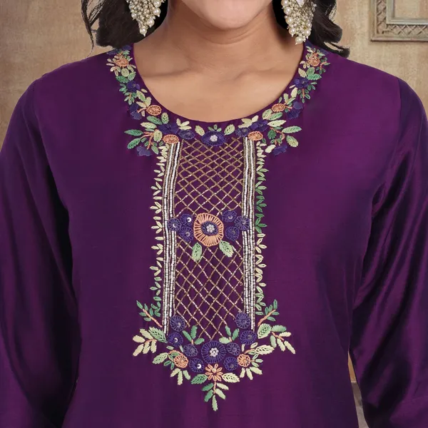 Purple_Pure_Bangalore_Silk_Kurta_for_Women_|_Tropical_Twist_Kurtas